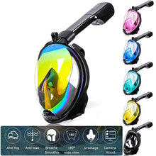 Load image into Gallery viewer, 2019 New Diving Mask Scuba Mask Underwater Anti Fog Full Face Snorkeling Mask Women Men Kids  Swimming Snorkel Diving Equipment