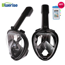 Load image into Gallery viewer, BLUERISE Anti-fog Swimming Mask Full Face Diving Mask Tube Snorkel Scuba Mask Children Adults Underwater Swim Diving Equipment