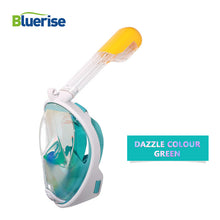 Load image into Gallery viewer, BLUERISE Anti-fog Swimming Mask Full Face Diving Mask Tube Snorkel Scuba Mask Children Adults Underwater Swim Diving Equipment