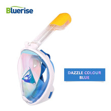 Load image into Gallery viewer, BLUERISE Anti-fog Swimming Mask Full Face Diving Mask Tube Snorkel Scuba Mask Children Adults Underwater Swim Diving Equipment