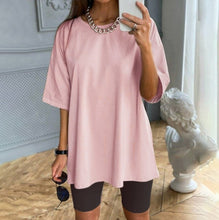 Load image into Gallery viewer, Wixra Womens Suits Leisure Wear Suit With Sashes Short Sleeve Tee+Shorts Casual Wear Womens Two Pieces Sets Summer