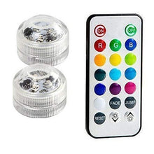 Load image into Gallery viewer, IP68 Waterproof Battery Operated Multi Color Submersible LED Underwater Light for Fish Tank Pond Swimming Pool Wedding Party