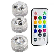 Load image into Gallery viewer, IP68 Waterproof Battery Operated Multi Color Submersible LED Underwater Light for Fish Tank Pond Swimming Pool Wedding Party