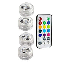 Load image into Gallery viewer, IP68 Waterproof Battery Operated Multi Color Submersible LED Underwater Light for Fish Tank Pond Swimming Pool Wedding Party