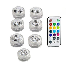 Load image into Gallery viewer, IP68 Waterproof Battery Operated Multi Color Submersible LED Underwater Light for Fish Tank Pond Swimming Pool Wedding Party