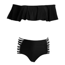 Load image into Gallery viewer, Summer Ruffle Bikini Set Swimwear Women Sexy Women's Solid Swimsuit Off Shoulder Beachwear Bathing Suits 2019