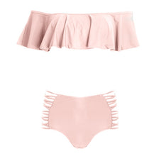 Load image into Gallery viewer, Summer Ruffle Bikini Set Swimwear Women Sexy Women's Solid Swimsuit Off Shoulder Beachwear Bathing Suits 2019