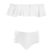 Load image into Gallery viewer, Summer Ruffle Bikini Set Swimwear Women Sexy Women's Solid Swimsuit Off Shoulder Beachwear Bathing Suits 2019