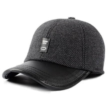 Load image into Gallery viewer, Autumn Winter Men Casual Hat Thicken Spring, Fall, Fashion Warm Eagle Logo, Letters Logo Baseball Solid Cap