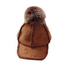 Load image into Gallery viewer, Autumn Winter Children Hat Multicolor Thickened Warm Baseball Solid Hairball Spring, Fall, Cap Casual