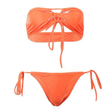 Load image into Gallery viewer, Sexy Women Bandage Bikini Set Push-up Lace up Swimming Suit 2019 NEW Swimwear Bathing Suit Spring Beach Suit 4Styles For Choice