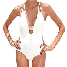 Load image into Gallery viewer, 2019 Vintage Bandage Halter Women Swimsuit Rikini Push Up Padded Bodysuit Sexy Backless Monokini Hollow Out Bandage Bathing Suit