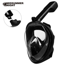 Load image into Gallery viewer, New Silicon Full Face Diving Mask Scuba Underwater Seaview Gear Swimming Snorkel Mask for Gopro Camera Holder Stand Set