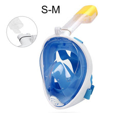 Load image into Gallery viewer, 2019 Full Face Snorkeling Masks Panoramic View Anti-fog Anti-Leak Swimming Snorkel Scuba Underwater Diving Mask GoPro Compatible