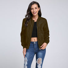 Load image into Gallery viewer, Celmia Women Winter Bomber Jacket Casual Coat 2019 Autumn Windbreaker Plus Size Stand Collar Baseball Jackets Slim Zipper Coats