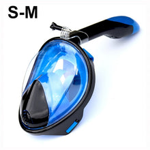 Load image into Gallery viewer, 2019 Full Face Snorkeling Masks Panoramic View Anti-fog Anti-Leak Swimming Snorkel Scuba Underwater Diving Mask GoPro Compatible
