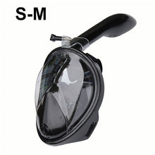 Load image into Gallery viewer, 2019 Full Face Snorkeling Masks Panoramic View Anti-fog Anti-Leak Swimming Snorkel Scuba Underwater Diving Mask GoPro Compatible
