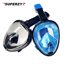 Load image into Gallery viewer, Fast To Russian! Diving Mask Underwater Scuba Anti Fog Full Face Diving Mask Snorkeling Set With Anti-skid Ring Snorkel For Swim
