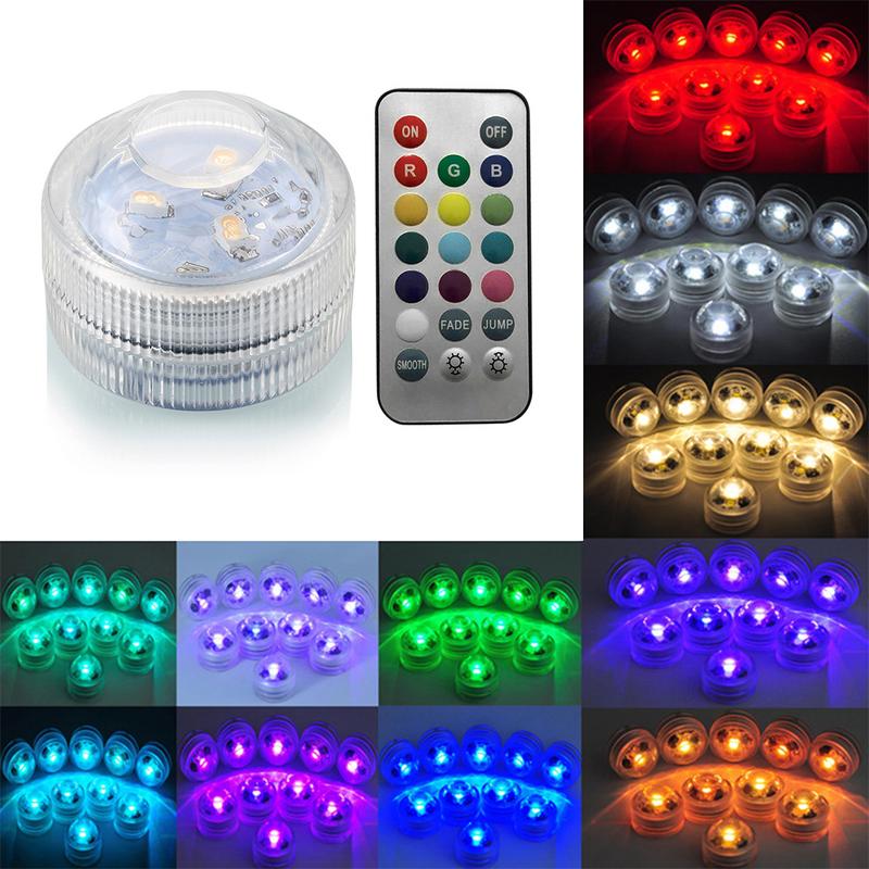 IP68 13 Color Led Underwater Light Pond Submersible 4 Mode IP68 With Remote Control Waterproof Swimming Pool Light