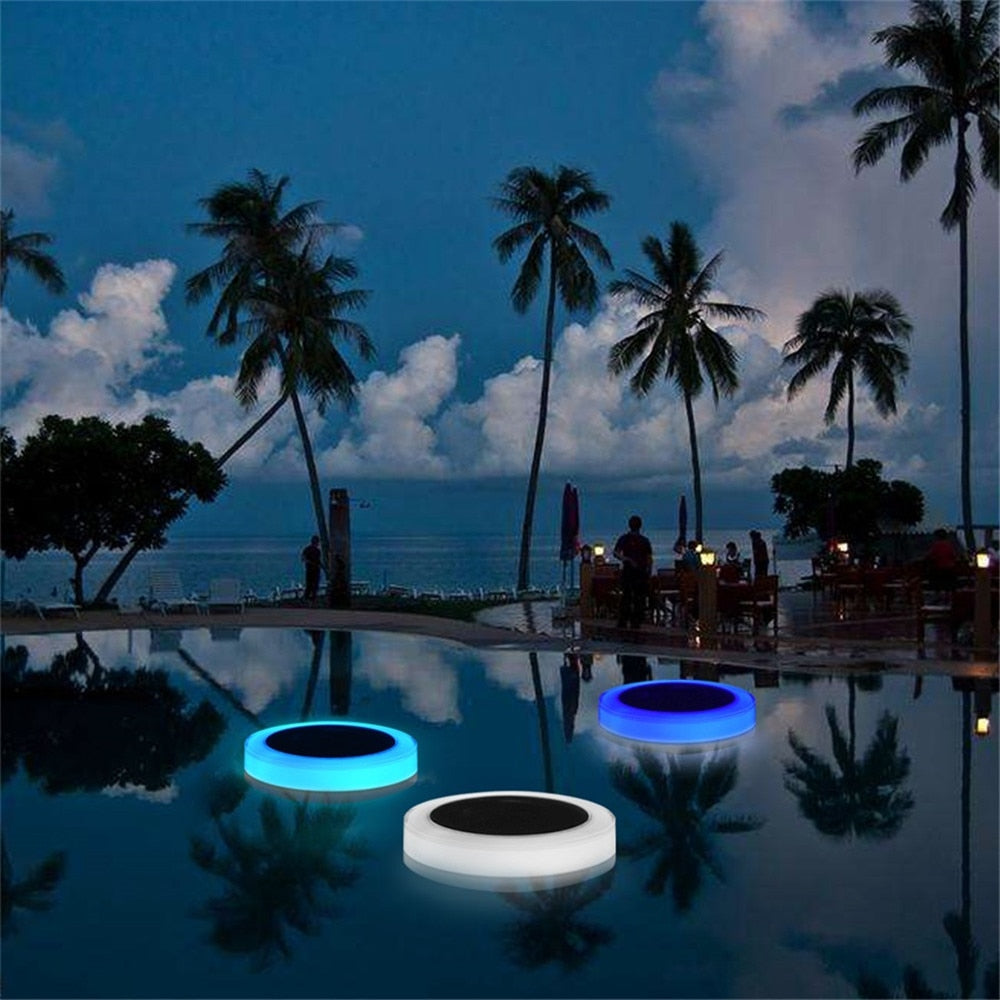 Solar Powered RGB LED Underwater Light Pond Light Outdoor Swimming Pool Floating Party Decorative Light With Remote Control