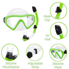 Load image into Gallery viewer, Kids Underwater Accessories Set Diving Goggle Mask Breathing Tube Shockproof Anti-fog Swimming Glasses Band Snorkeling
