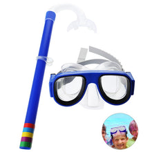 Load image into Gallery viewer, Swimming Snorkel Set Underwater Mask  Comfortable Double Lens Snorkeling Mask 3-8 Years Kids Breathing Tube Swim Equipment
