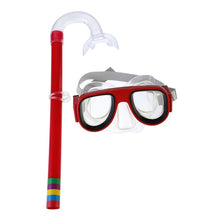 Load image into Gallery viewer, Swimming Snorkel Set Underwater Mask  Comfortable Double Lens Snorkeling Mask 3-8 Years Kids Breathing Tube Swim Equipment
