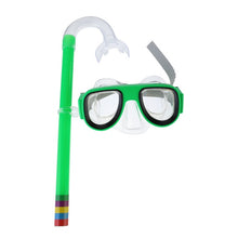 Load image into Gallery viewer, Swimming Snorkel Set Underwater Mask  Comfortable Double Lens Snorkeling Mask 3-8 Years Kids Breathing Tube Swim Equipment
