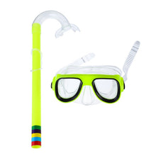 Load image into Gallery viewer, Swimming Snorkel Set Underwater Mask  Comfortable Double Lens Snorkeling Mask 3-8 Years Kids Breathing Tube Swim Equipment
