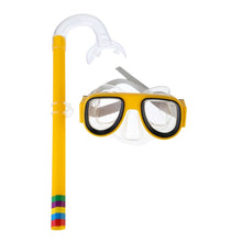 Load image into Gallery viewer, Swimming Snorkel Set Underwater Mask  Comfortable Double Lens Snorkeling Mask 3-8 Years Kids Breathing Tube Swim Equipment
