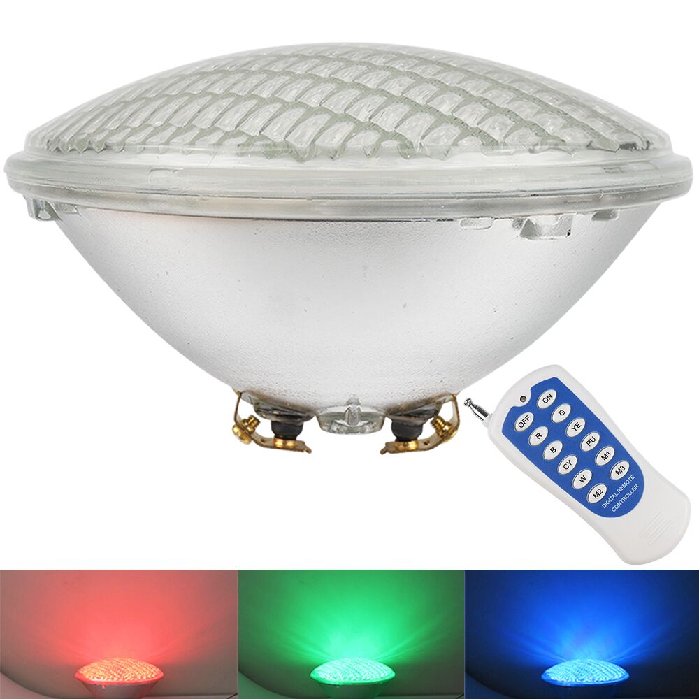 RGB Underwater Lamp Par56 18LED AC/DC 12V Pond Lights Waterproof Swimming Pool Party Decor LED Lighting With Remote Controller