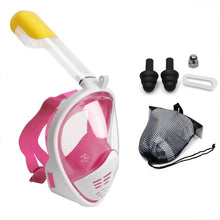 Load image into Gallery viewer, Diving Swimming Mask Full Face Snorkeling Mask Underwater Anti Fog Snorkel Mask Full Face Scuba Diving Equipment Women Men Kids
