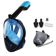 Load image into Gallery viewer, Diving Swimming Mask Full Face Snorkeling Mask Underwater Anti Fog Snorkel Mask Full Face Scuba Diving Equipment Women Men Kids
