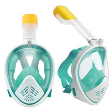 Load image into Gallery viewer, Adult Kid Full Face Diving Snorkel Mask 180 Panoramic Anti Fog Snorkeling Mask Underwater Scuba Swimming Mask Safe Waterproof
