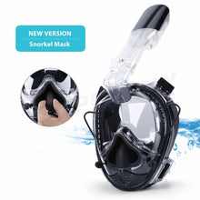 Load image into Gallery viewer, 2019 New Diving Mask Soft Nose Upgraded Full Face Scuba Mask One-piece Gasbag Underwater Anti-fog Snorkeling Mask For Kid Adults
