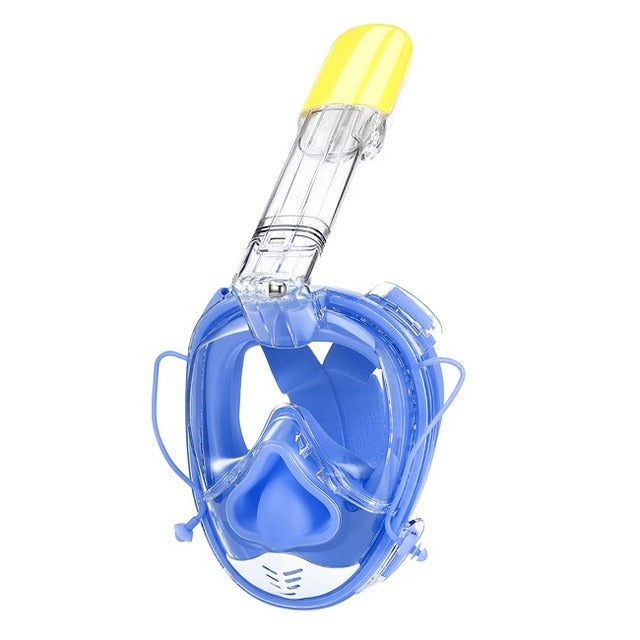 2019 New Diving Mask Soft Nose Upgraded Full Face Scuba Mask One-piece Gasbag Underwater Anti-fog Snorkeling Mask For Kid Adults