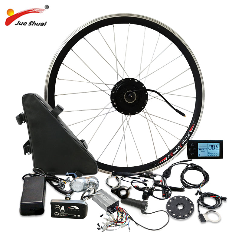 36V 250W-500W Electric Bike Conversion kit with Battery Front Gear Hub Motor Wheel ebike Bicycle Electric e Bike Conversion Kit