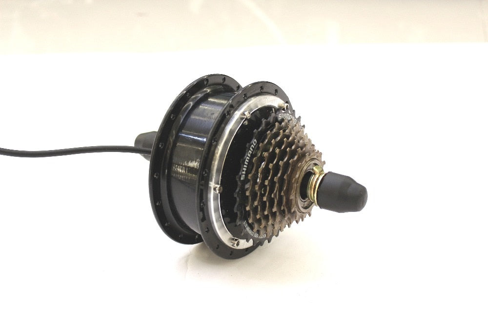 Mega Sale! ConhisMotor 24V 36V 48V 250W Electric Bicycle Ebike Brushless Gearless Mini Rear Hub Motor Support 7-Speed Gear 135mm