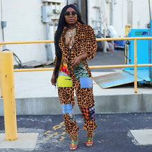 Load image into Gallery viewer, Plaid Panelled Sexy Jumpsuit for Women Standing Collar Front Zipper Slim Playsuit Party Clubwear Long Sleeve Plus Size Rompers
