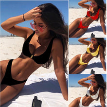 Load image into Gallery viewer, Sexy Brazilian Biquini High Cut bikini Swimwear Summer Beach Wear Female Low Waist Swimsuit bathing suit women Two-Piece Suits
