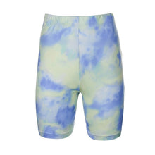 Load image into Gallery viewer, Sweetown Casual Tie Dye Two Piece Set Matching Sets Women Gym Clothing Short Sleeve Oversized Tshirt And Shorts Set Track Suits
