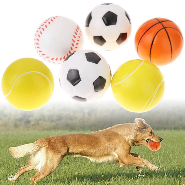 6 Pcs Cute  Pets Dog FootBall Toys Funny Puzzle Pet Dogs Puppy Chew Training Toys Pets Food Container BasketBall
