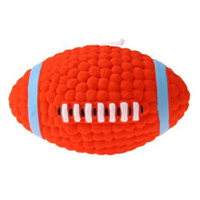 Load image into Gallery viewer, Pet Dog Rubber Toy Sound Squeaker Football/Volleyball/Rugby Balls Toys for Pet Puppy Dog Teeth Training Supplies
