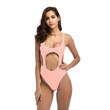 Load image into Gallery viewer, 2018 New Halter Bikini Swimwear Women Swimsuit Sexy High Cut Bodysuit Swim Suit One Pieces Swimming Suit Bathing Suit biquini
