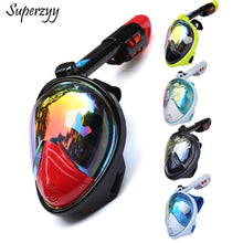 Load image into Gallery viewer, Diving Mask Underwater Scuba Anti Fog Full Face Diving Mask Snorkeling Set with Anti-skid Ring Snorkel 2018 New Arrival
