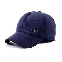 Load image into Gallery viewer, Autumn Winter Men Casual Hat Thicken Spring, Fall, Fashion Warm Eagle Logo, Letters Logo Baseball Solid Cap
