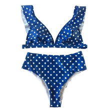 Load image into Gallery viewer, 2019 Sexy High Waist Bikini Women Swimwear Push Up Swimsuit Ruffle Bathing Suit Polka Dot Biquinis Summer Beach Wear Female

