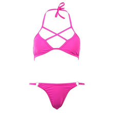 Load image into Gallery viewer, Sexy Women Bandage Bikini Set Push-up Lace up Swimming Suit 2019 NEW Swimwear Bathing Suit Spring Beach Suit 4Styles For Choice
