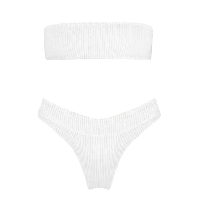 Sexy Women Bandage Bikini Set Push-up Lace up Swimming Suit 2019 NEW Swimwear Bathing Suit Spring Beach Suit 4Styles For Choice