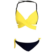 Load image into Gallery viewer, Bikini 2019 Swimwear Female Sexy Push Up Swimwear Women Two Piece Swimsuit Split Bikini Set Biquini Women Brazilian Bikini
